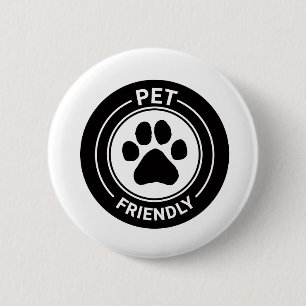 Macaron Rond 5 Cm Meilleur animal de compagnie Westie Friendly Drawn