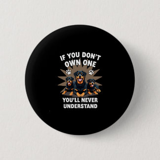 Macaron Rond 5 Cm Meilleur Art Rottweiler Pour Hommes Femmes Enfants