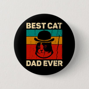Macaron Rond 5 Cm Meilleur chat Papa Jamais Père Fête Cadeau