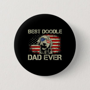 Macaron Rond 5 Cm Meilleur Doodle Papa Jamais Goldendoodle 4 juillet