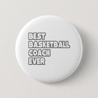 Macaron Rond 5 Cm Meilleur entraîneur de basket-ball jamais