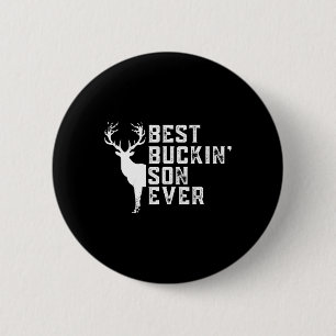 Macaron Rond 5 Cm Meilleur Fils de Buckin Jamais Chasse Buddy Deer C