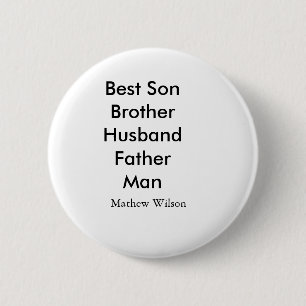 Macaron Rond 5 Cm Meilleur homme fils mari papa citations ajouter no