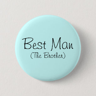 Macaron Rond 5 Cm Meilleur Homme (Le Frère) Épingle