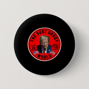 Macaron Rond 5 Cm Meilleur Papa Du Monde Drôle Trump