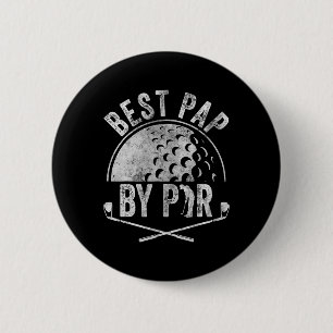 Macaron Rond 5 Cm Meilleur Papa Par Par Chemise Golf Amateur Sports