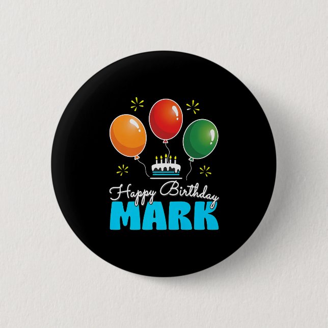 Macaron Rond 5 Cm Meilleure Conception Personnalisée Anniversaire Po (Devant)