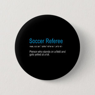 Macaron Rond 5 Cm Meilleure Définition d'Arbitre de Football Hilaran