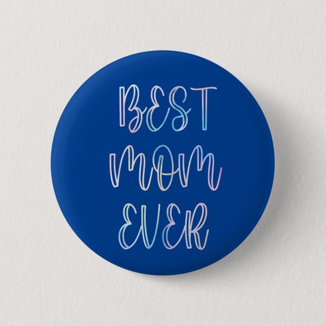 Macaron Rond 5 Cm Meilleure maman jamais (Devant)