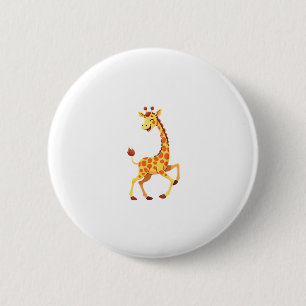 Macaron Rond 5 Cm Meilleure œuvre d'art de girafe pour hommes femmes