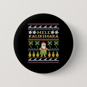 Macaron Rond 5 Cm Mele Kalikimaka