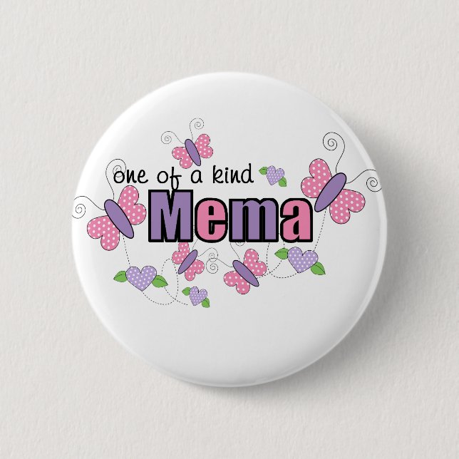 Macaron Rond 5 Cm Mema Unique (Devant)