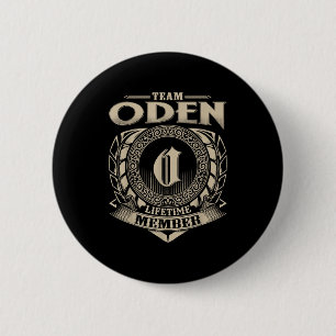 Macaron Rond 5 Cm Membre à vie de l'équipe Oden Nom de famille Oden