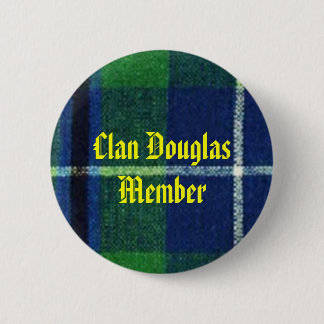 Macaron Rond 5 Cm Membre d'insigne de tartan de Douglas de clan