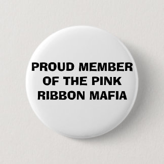 MACARON ROND 5 CM MEMBRE FIER DE LA MAFIA ROSE DE RUBAN