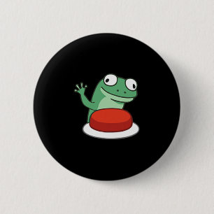 Macaron Rond 5 Cm Mème Bouton Lizard drôle