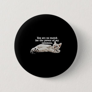 Macaron Rond 5 Cm Mème de chat en colère drôle pour les propriétaire
