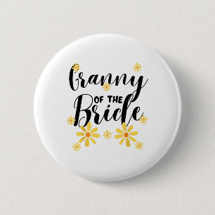 Macaron Rond 5 Cm Mémé de l'équipe de la famille de la mariée Shower