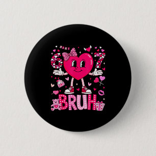 Macaron Rond 5 Cm Mème drôle 67 Six Sept Bruh Saint-Valentin Cœur Fe
