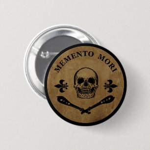 Macaron Rond 5 Cm memento mori latin sayings