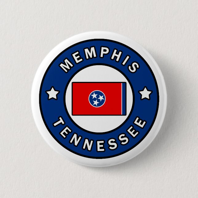 Macaron Rond 5 Cm Memphis Tennessee (Devant)
