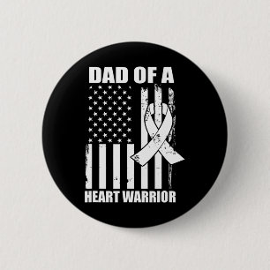 Macaron Rond 5 Cm Mens Papa D'Un Guerrier Du Coeur Chercheurs De Mal