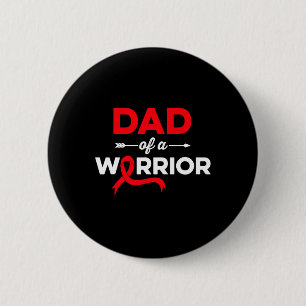 Macaron Rond 5 Cm Mens Papa Of a Blood Cancer Guerrier Famille Sang 