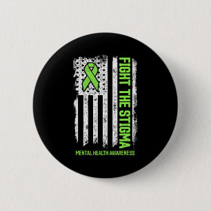 Macaron Rond 5 Cm Mental Health Awareness Fight The Stigma Mental H