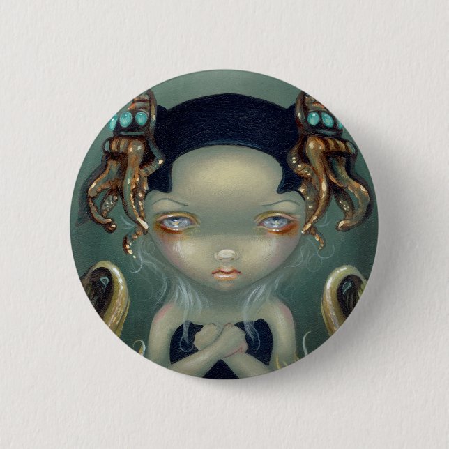 Macaron Rond 5 Cm "Mer bouton de Beasties I" (Devant)