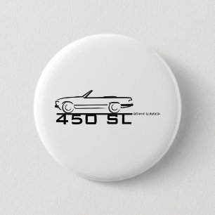 Macaron Rond 5 Cm Mercedes 450SL