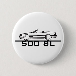 Macaron Rond 5 Cm Mercedes 500 SL Type 129