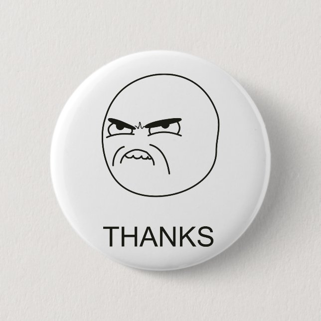 Macaron Rond 5 Cm Merci Meme - bouton de Pinback (Devant)