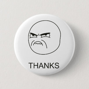 Macaron Rond 5 Cm Merci Meme - bouton de Pinback
