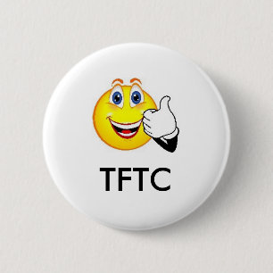 Macaron Rond 5 Cm Mercis de TFTC du Pin de GeoSwag de cachette