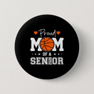 Macaron Rond 5 Cm Mère de basketteuse senior promotion 2026 Graphism