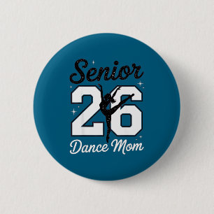 Macaron Rond 5 Cm Mère de danseuse senior classe de 2026 fille danse