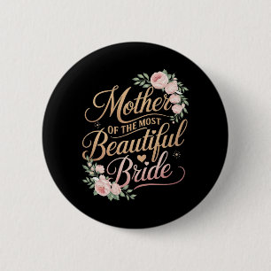 Macaron Rond 5 Cm Mère de la plus belle mariée2