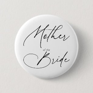 Macaron Rond 5 Cm Mère De L'Épouse Chic Script