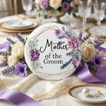 Mère du Marié Fleurs Violettes Mariage