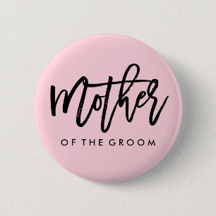 Macaron Rond 5 Cm Mère nuptiale moderne de partie du marié