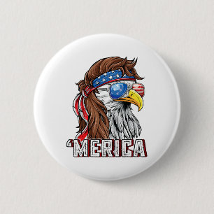 Macaron Rond 5 Cm Merica États-Unis Drapeau américain Patriotique 4