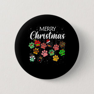 Macaron Rond 5 Cm Merry Christmas 2021