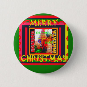 Macaron Rond 5 Cm Merry Christmas The world around me is happy to ha