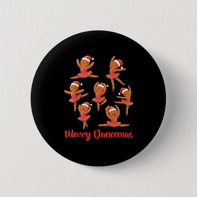 Macaron Rond 5 Cm Merry Dancemas Ballet Dancer Gingerbread Teacher C (Devant)