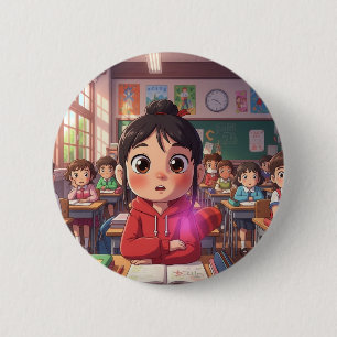 Macaron Rond 5 Cm Merveilles en classe