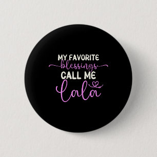 Macaron Rond 5 Cm Mes Bénédictions Favorites Appelez-Moi Lala Grand-