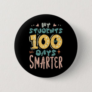 Macaron Rond 5 Cm Mes élèves sont 100 Jours Smarter 100e Jour School