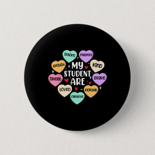 Macaron Rond 5 Cm Mes Étudiants Sont Valentines Jour Enseignant Posi