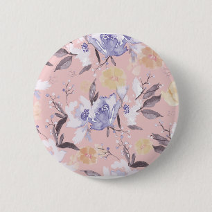 Macaron Rond 5 Cm Mes fleurs de jardin