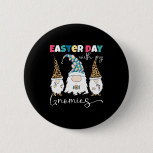 Macaron Rond 5 Cm Mes Gnomes de Pâques Gnomes Léopard